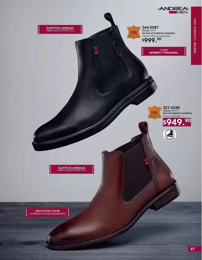 Catálogo de ANDREA | CALZADO CABALLERO 26 de enero al 24 de mayo 2025 - Pagina 27