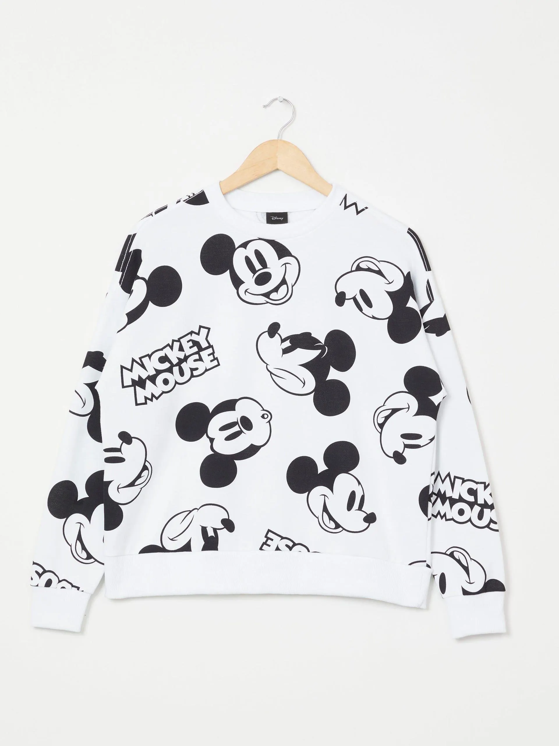 Sudadera Manga Larga Mickey Blanca
