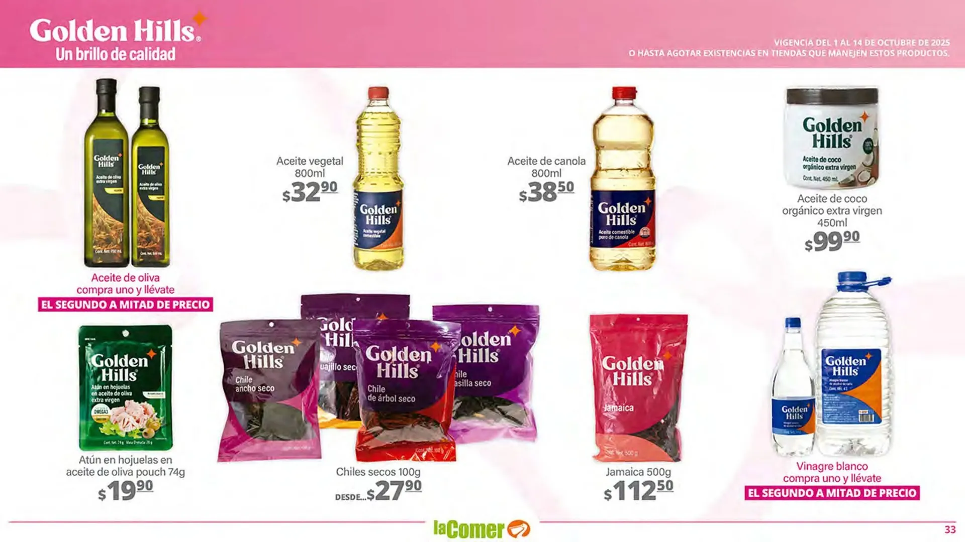 Catálogo de Folleto La Comer 1 de octubre al 14 de octubre 2025 - Pagina 33