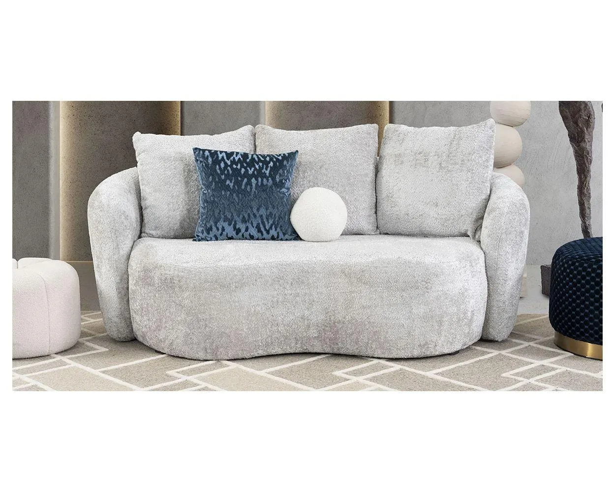 Sofá 2 Plazas Cornelia CL Gris