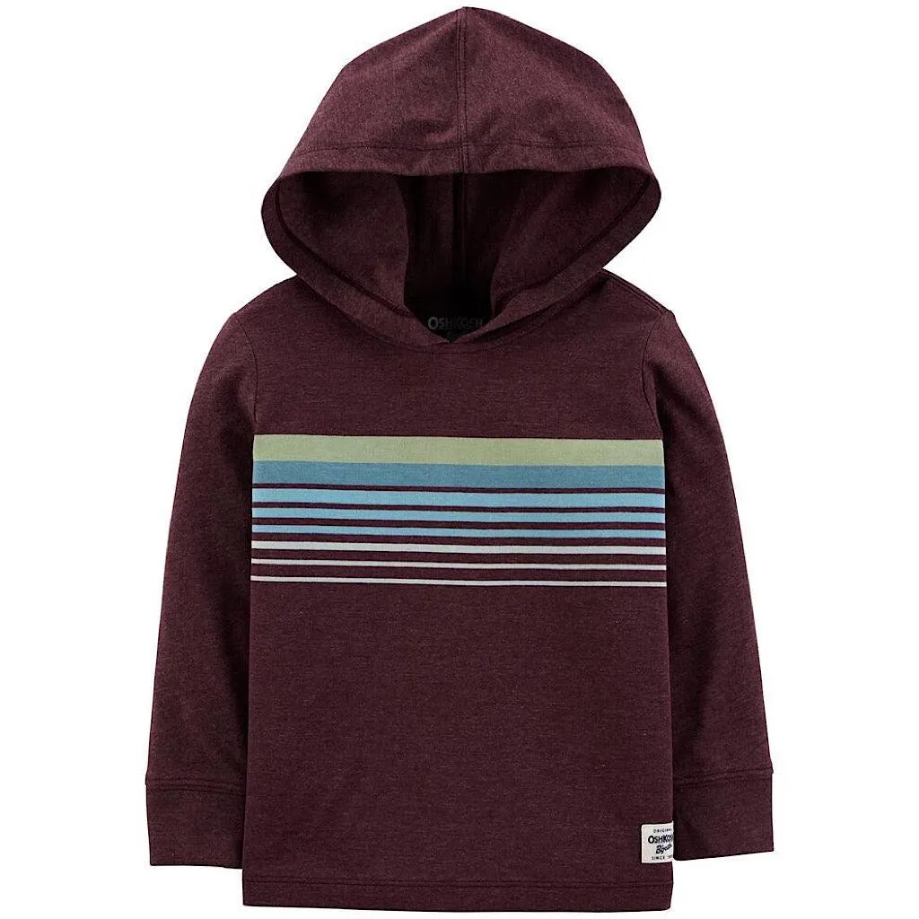 Playera Oshkosh jersey marrón para niño