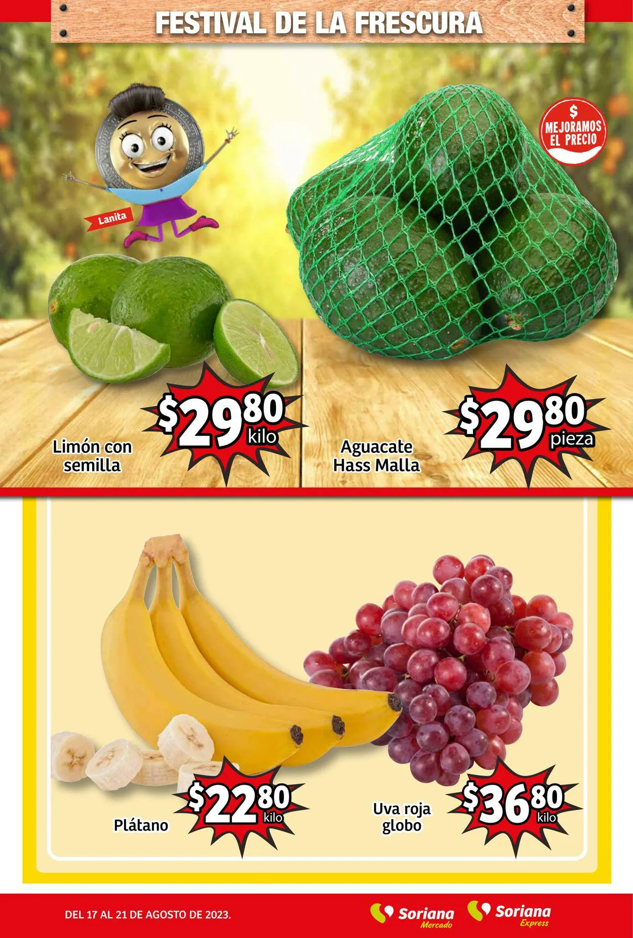 Catálogo de Soriana - El más barato de los precios bajos Oferta actual 17 de agosto al 22 de agosto 2023 - Pagina 3