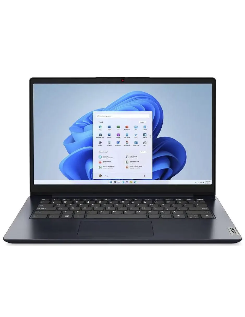 Laptop Lenovo Ideapad 1 14" Celeron N4020 128GB 4GB Azul