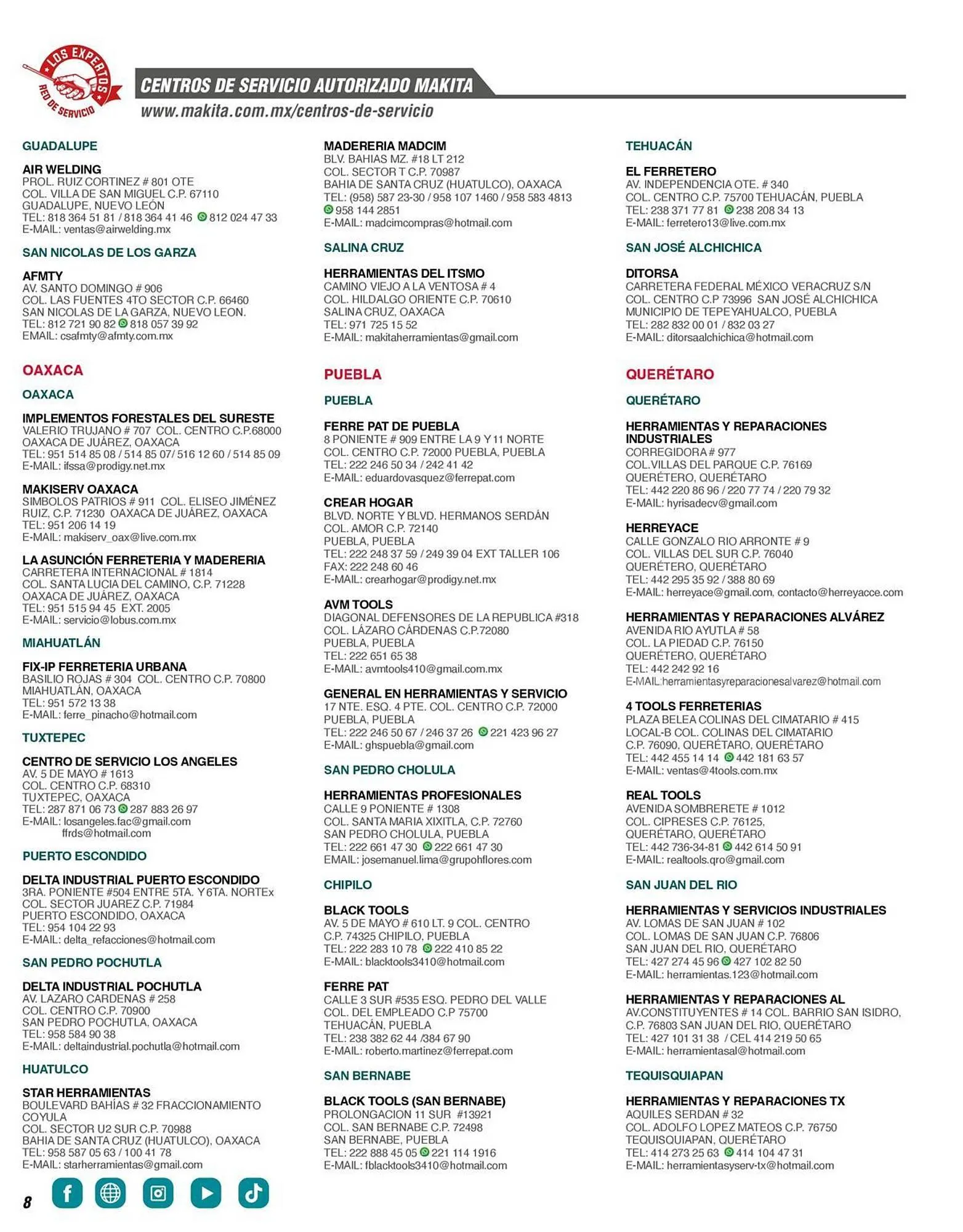 Catálogo de Catálogo Makita 12 de enero al 31 de diciembre 2026 - Pagina 8