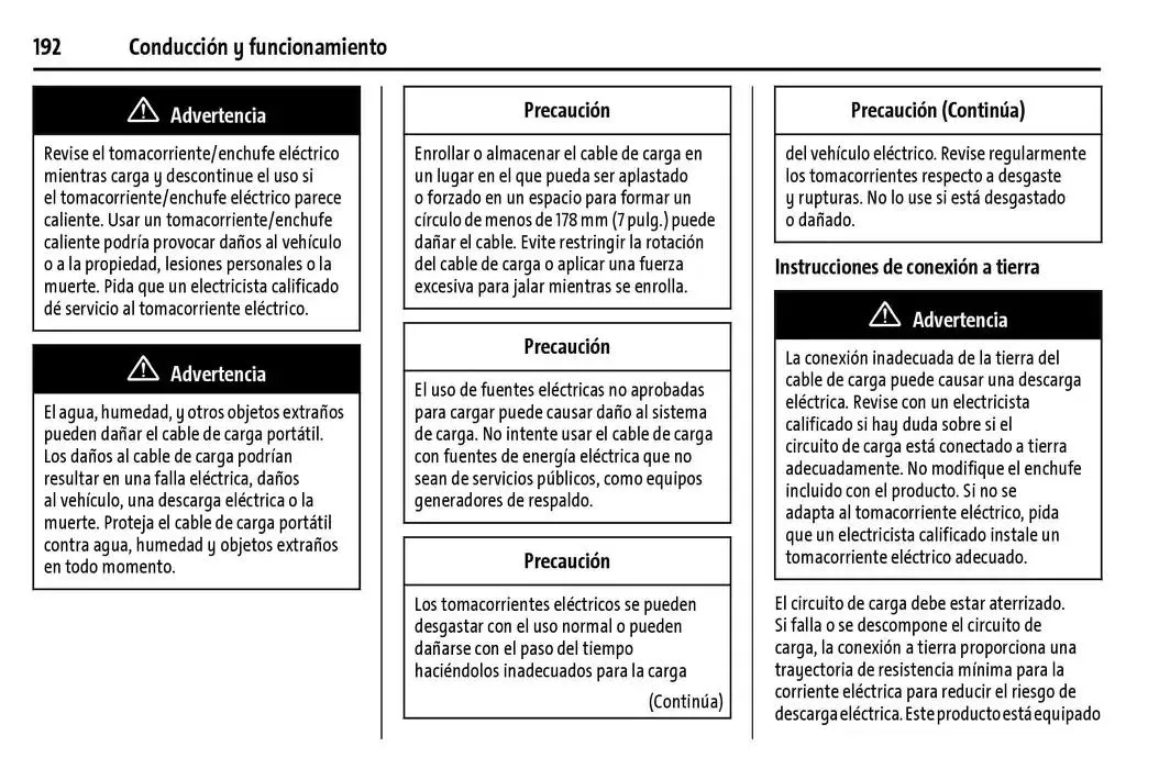 Catálogo de BrightDrop 400 Y BrightDrop 600 Manual del propietario 22 de enero al 31 de diciembre 2025 - Pagina 193