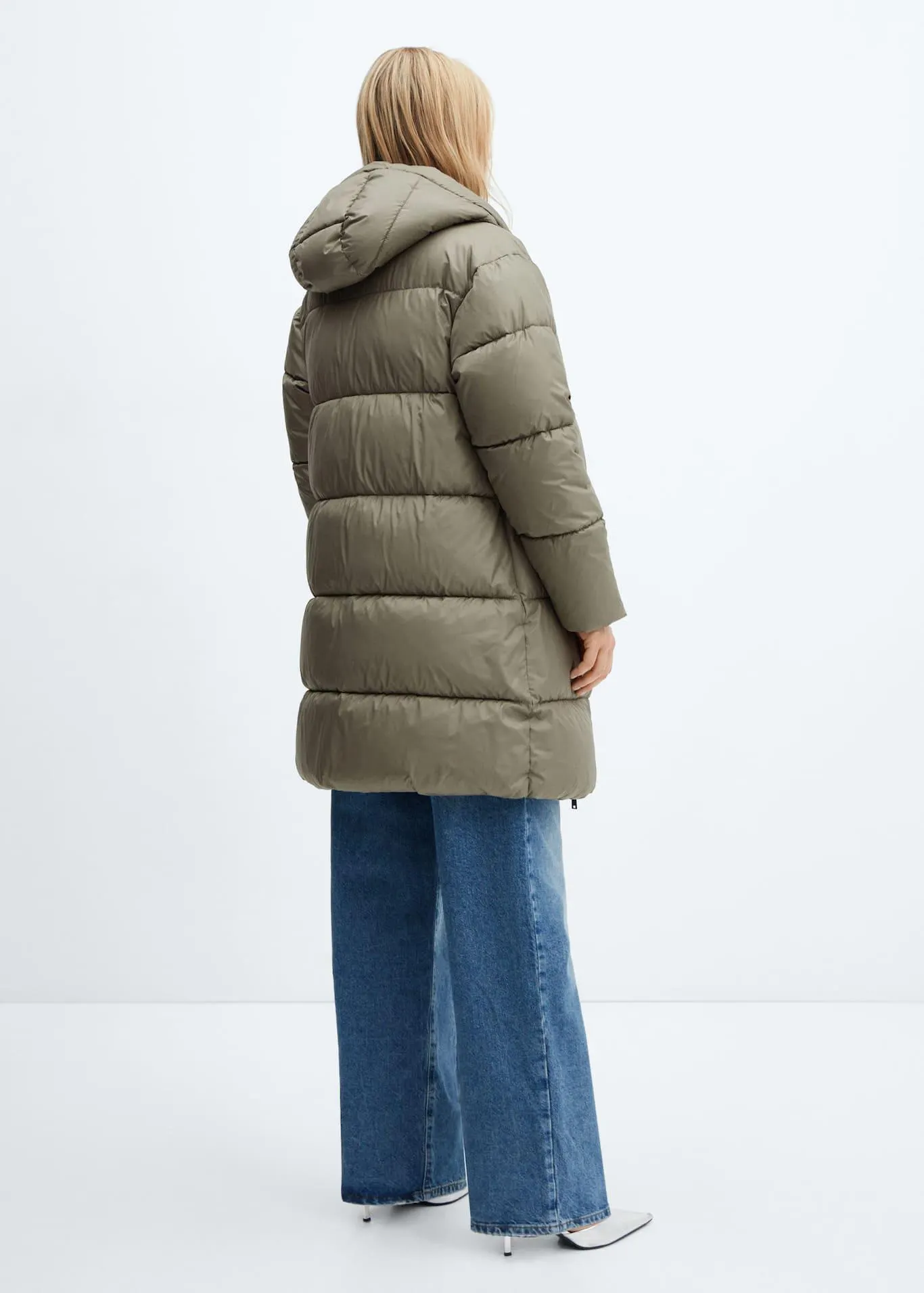 Polstrovaný anorak s kapucí pro nošení dítěte