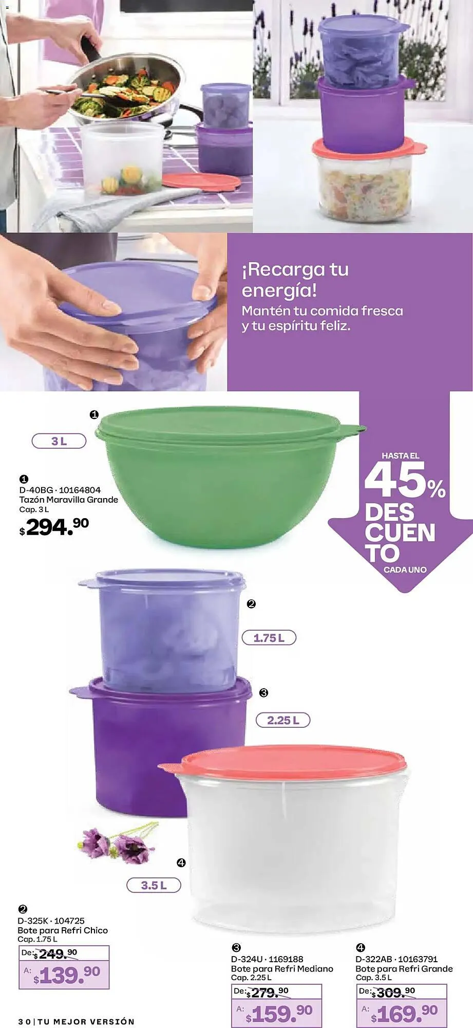 Catálogo de Catálogo Tupperware 29 de diciembre al 26 de enero 2026 - Pagina 30