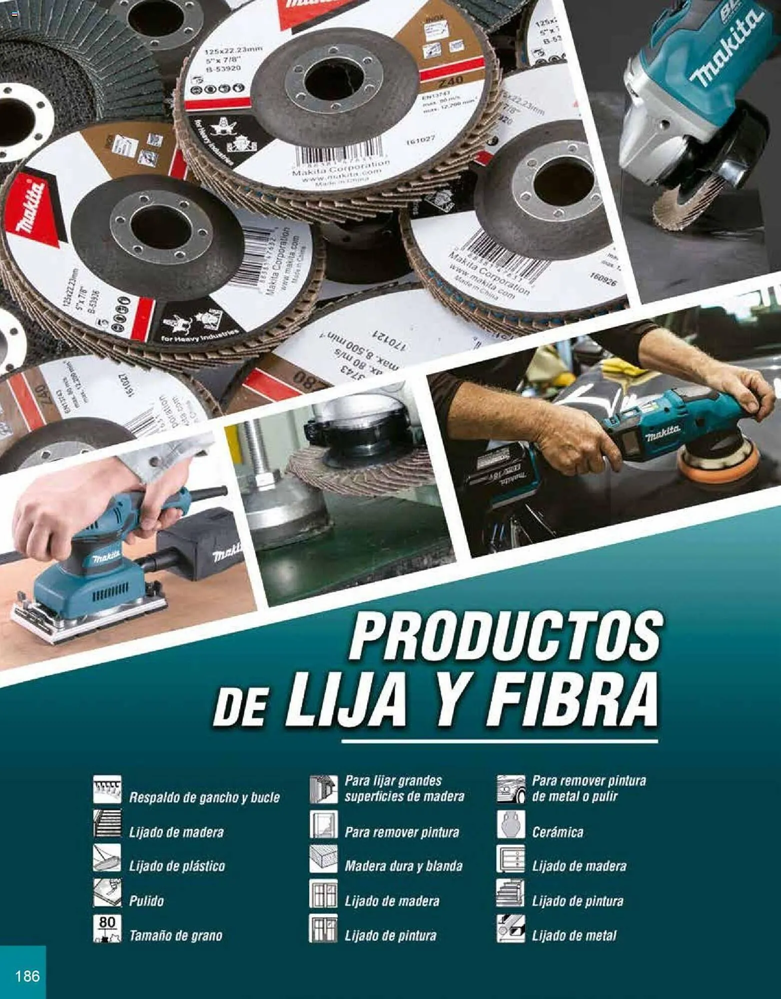 Catálogo de Catálogo Makita 8 de julio al 31 de diciembre 2025 - Pagina 186