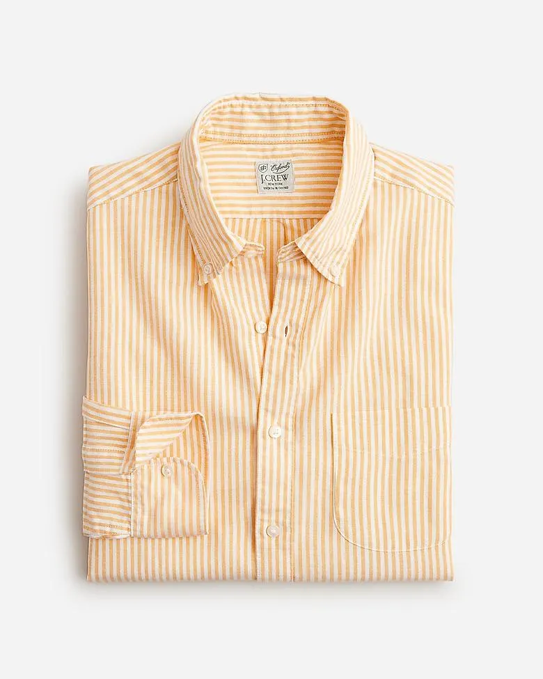 Broken-in organic cotton oxford shirt
