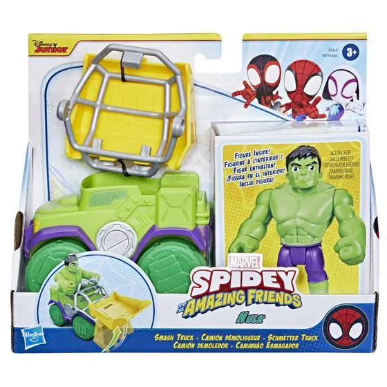 Hasbro Spider-man Spidey Hulk Camión Demoledor F7457