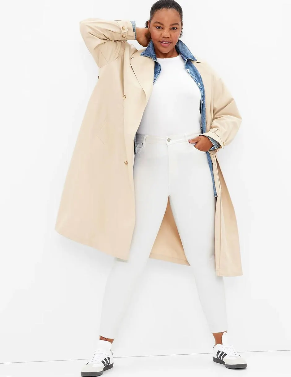 Jeans skinny corte cintura alta para mujer