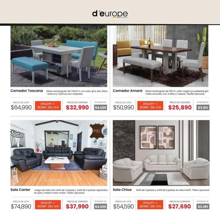 Catálogo de Catálogo Primavera Mueblera 25 de junio al 1 de julio 2024 - Pagina 3