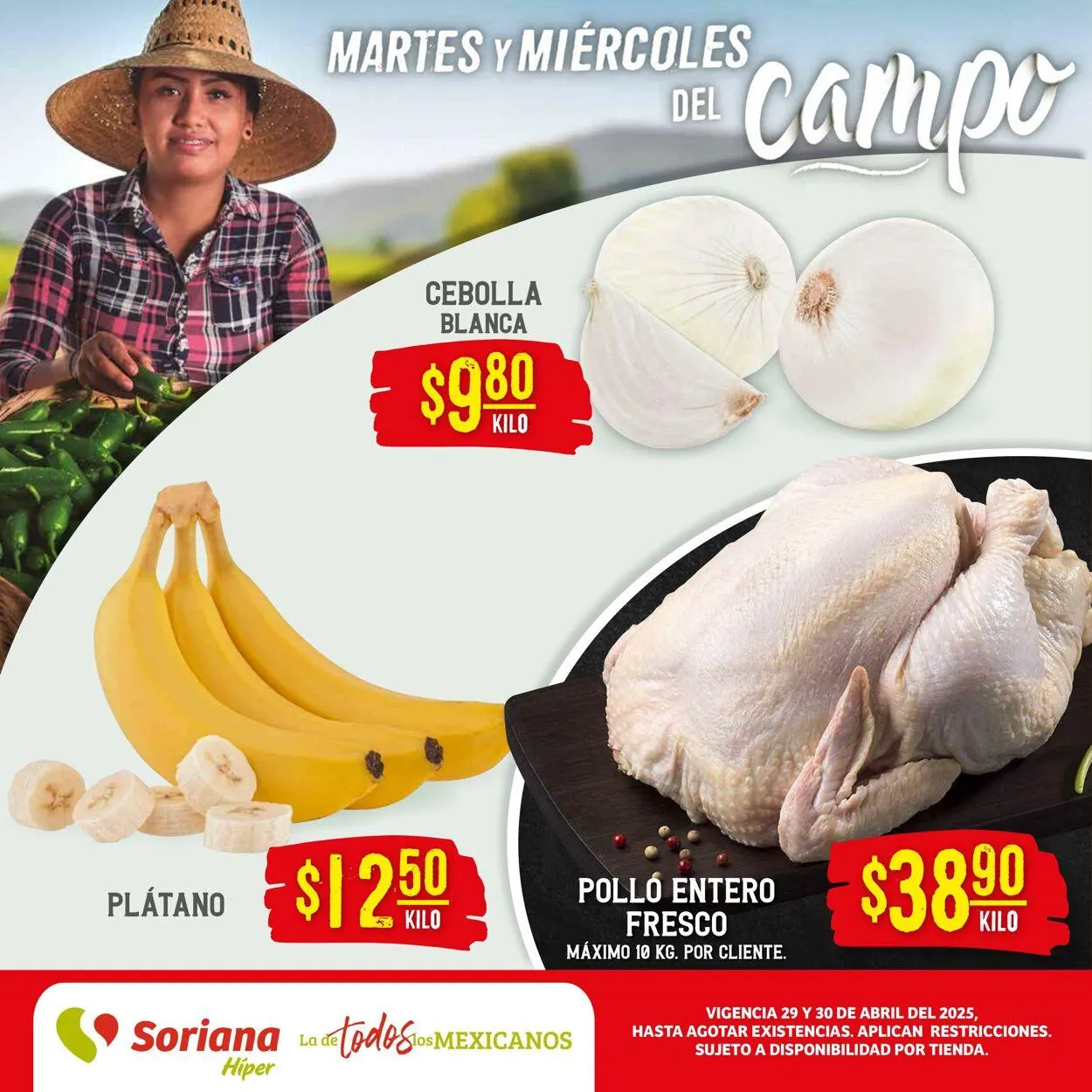 Catálogo de Soriana - Martes y Miércoles del Campo Híper Golfo Oferta actual 29 de abril al 30 de abril 2025 - Pagina 1