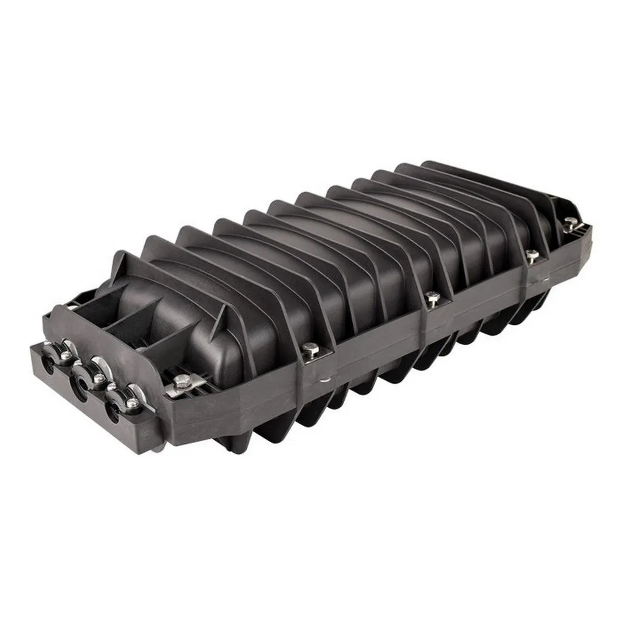 Cierre de empalme con 5 charolas y 180 mangas, 6 puertos