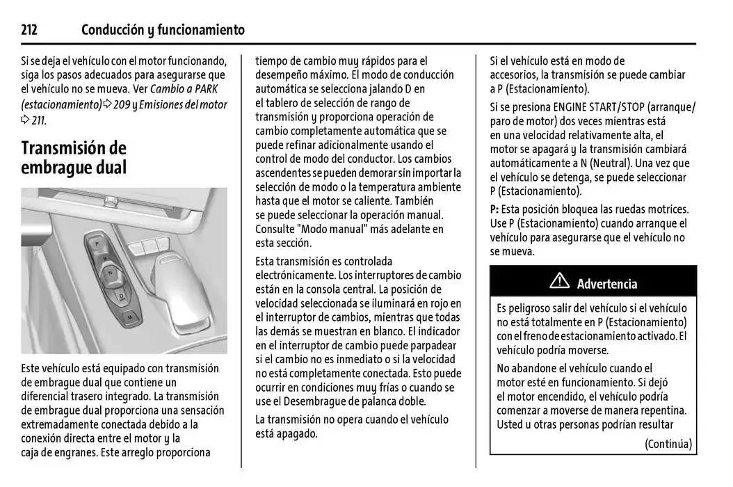 Catálogo de Chevrolet Corvette Stingray Manual del propietario 22 de enero al 31 de diciembre 2025 - Pagina 213