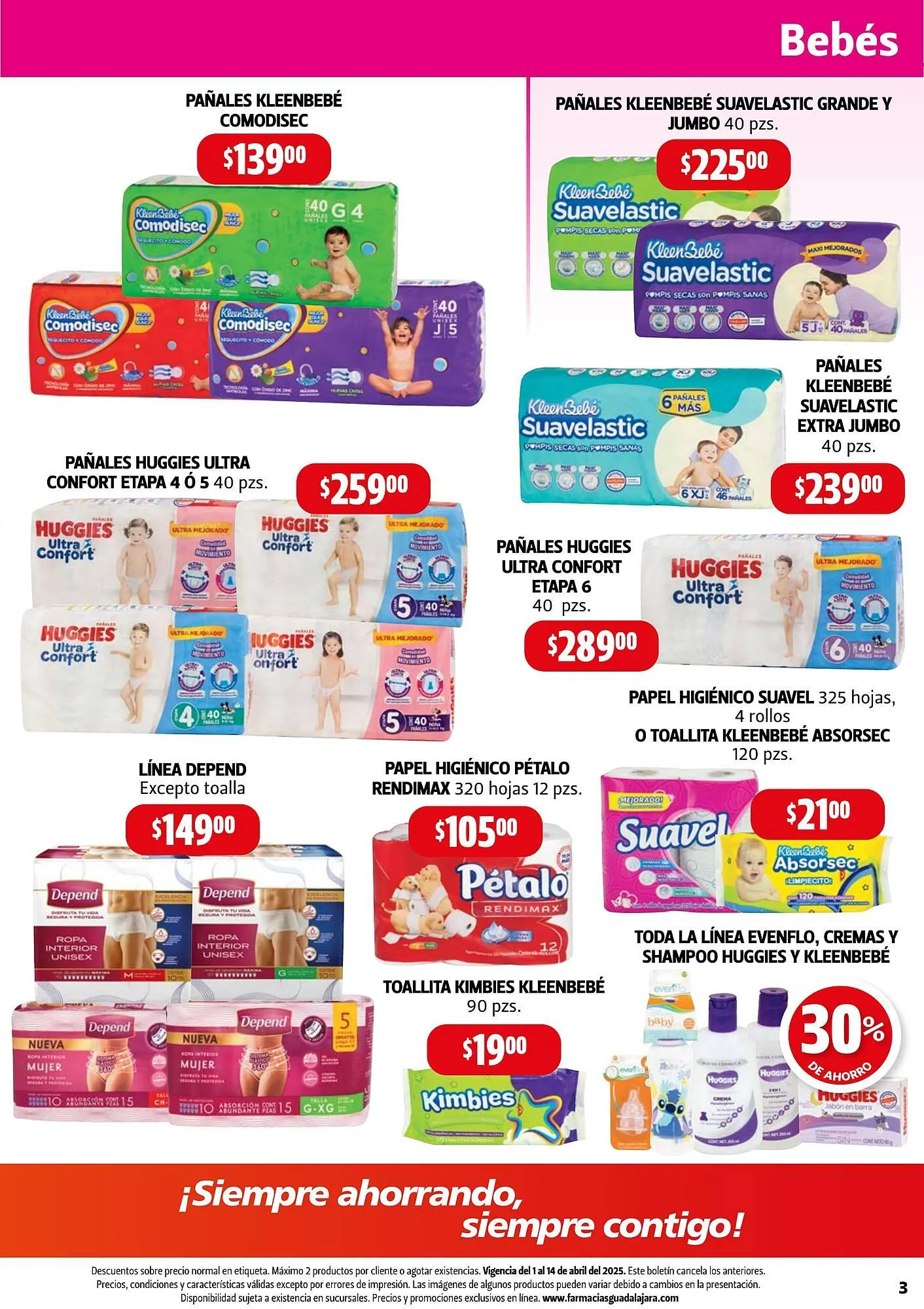 Catálogo de Catálogo Farmacias Guadalajara 1 de abril al 14 de abril 2025 - Pagina 3