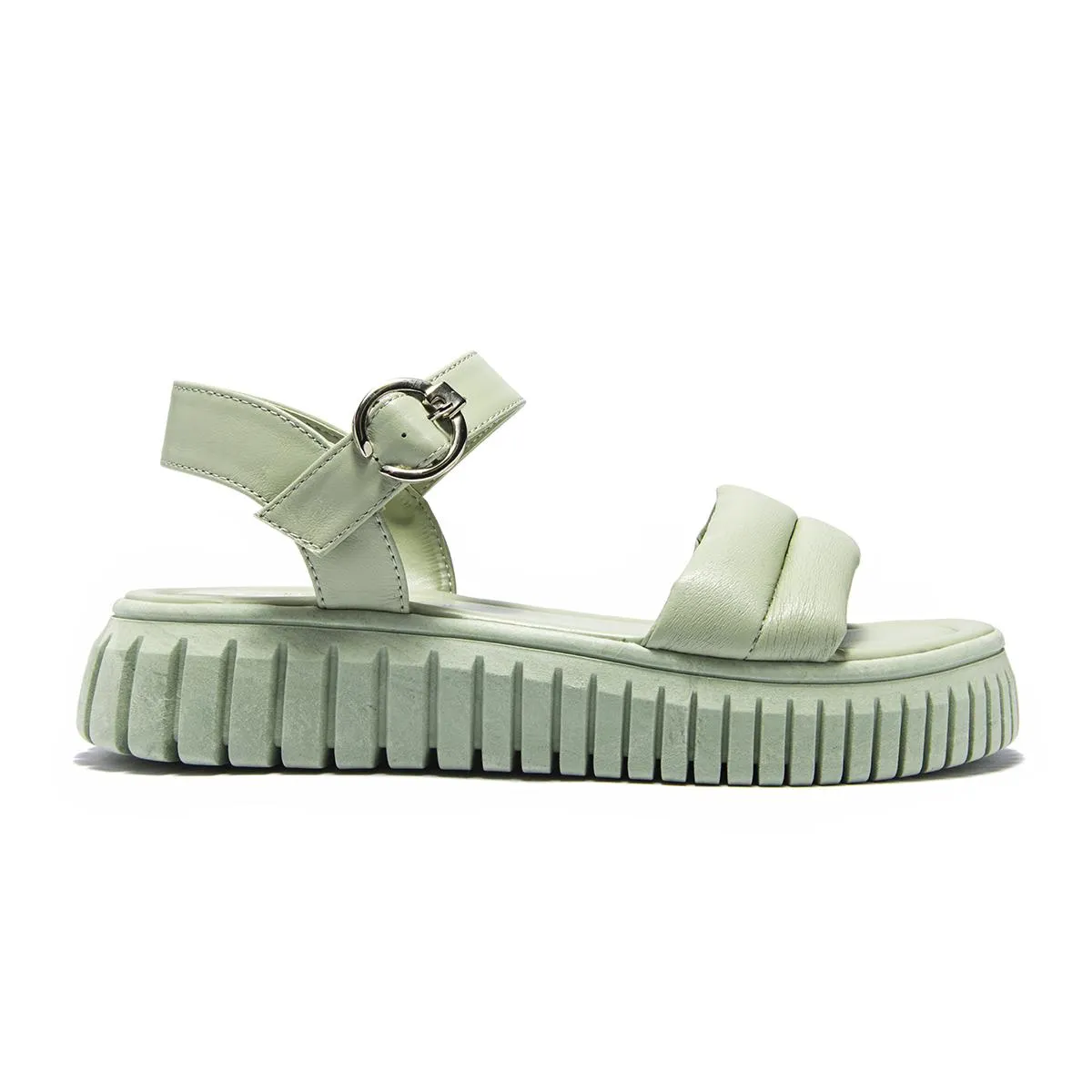 SANDALIA SUELA DENTADA CAPA DE OZONO PARA MUJER ESTILO 634601 MATCHA