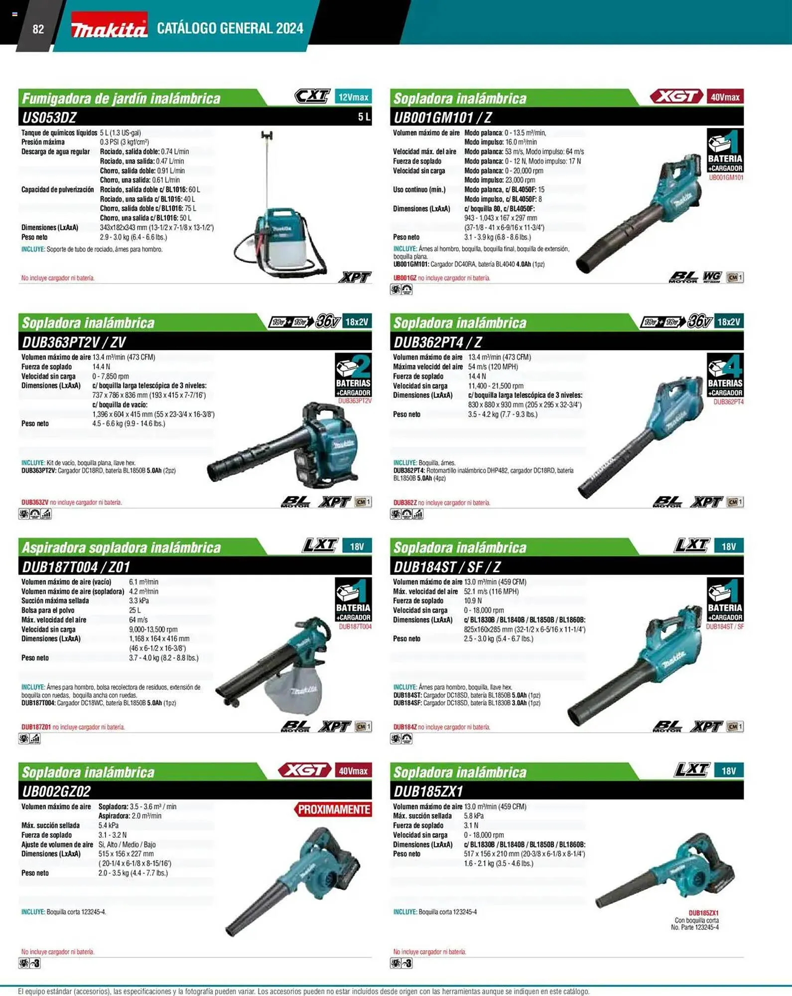 Catálogo de Catálogo Makita 4 de septiembre al 1 de julio 2026 - Pagina 82