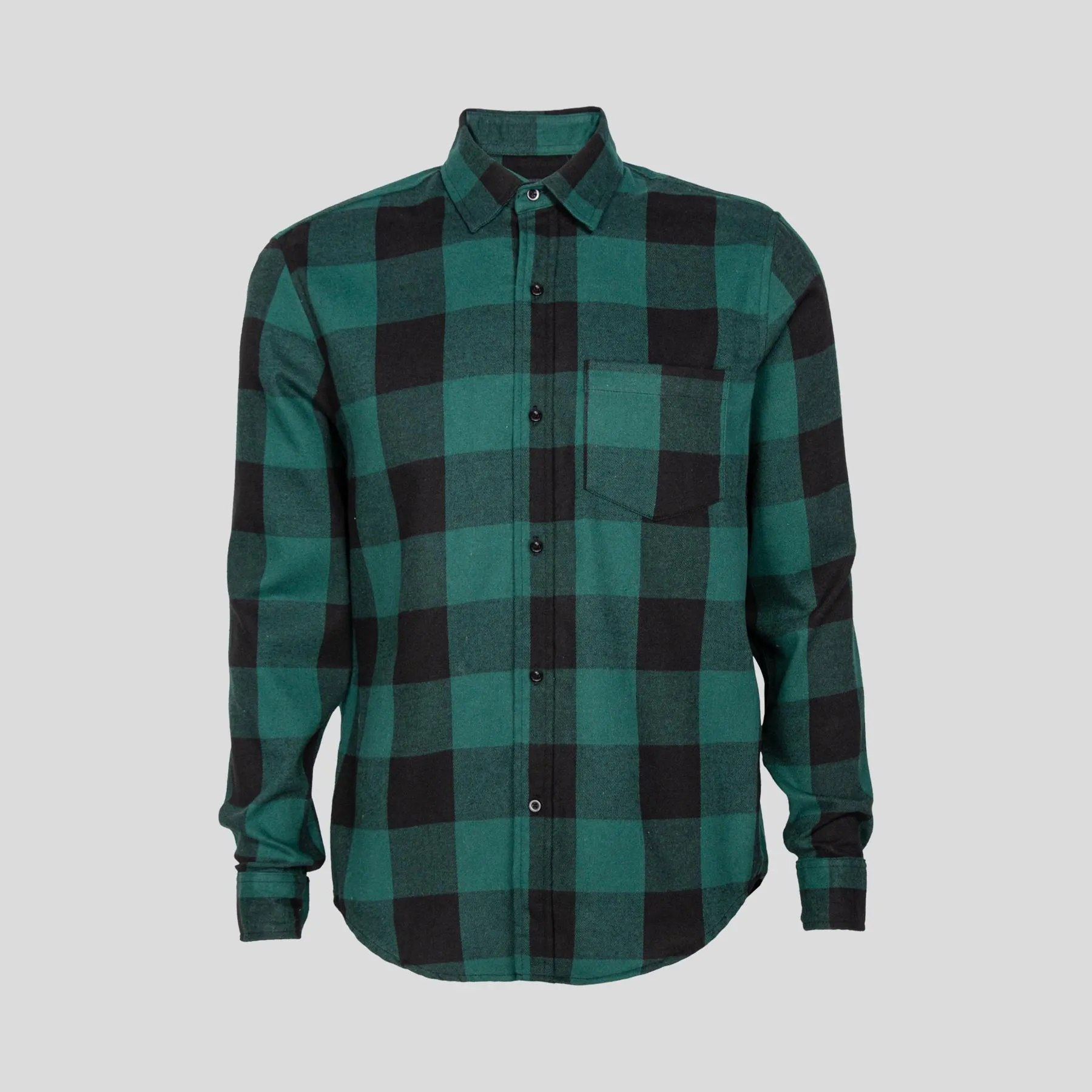 CAMISA DE FRANELA CON DISEÑO DE CUADROS