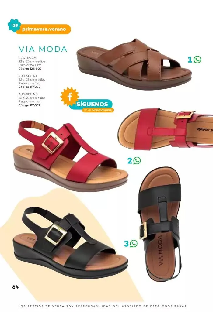 Catálogo de Pakar Sandalia 31 de enero al 31 de mayo 2025 - Pagina 64