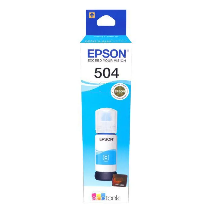 BOTE TINTA STYL.CYAN 504 EPSON T504220 70 ML.