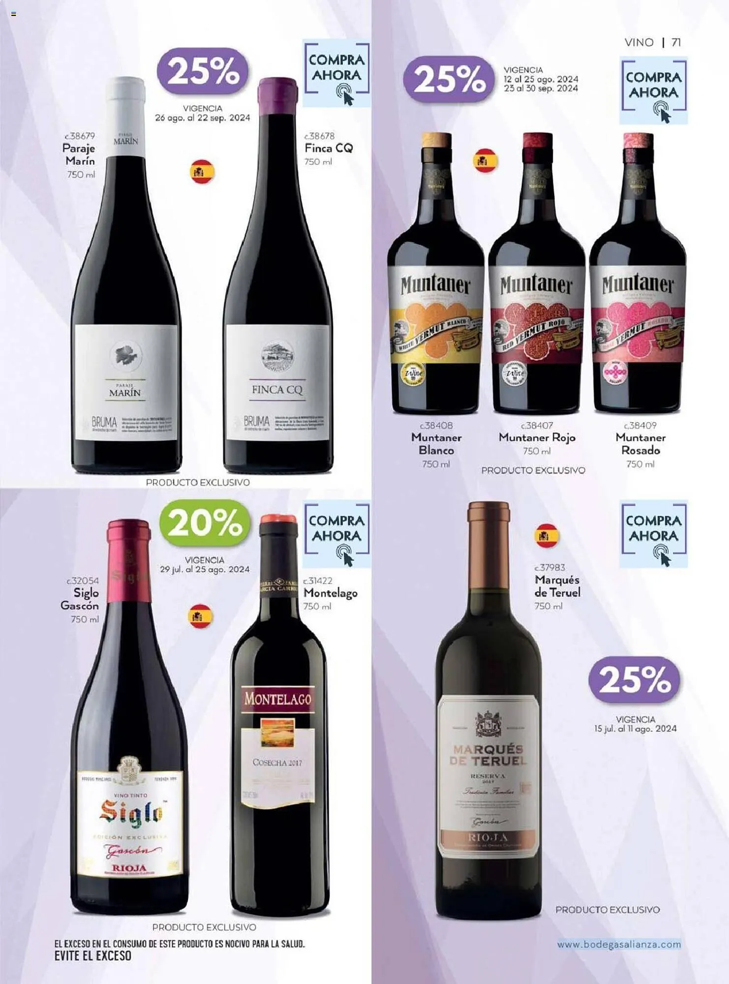 Catálogo de Catálogo Bodegas Alianza 1 de julio al 30 de septiembre 2024 - Pagina 73