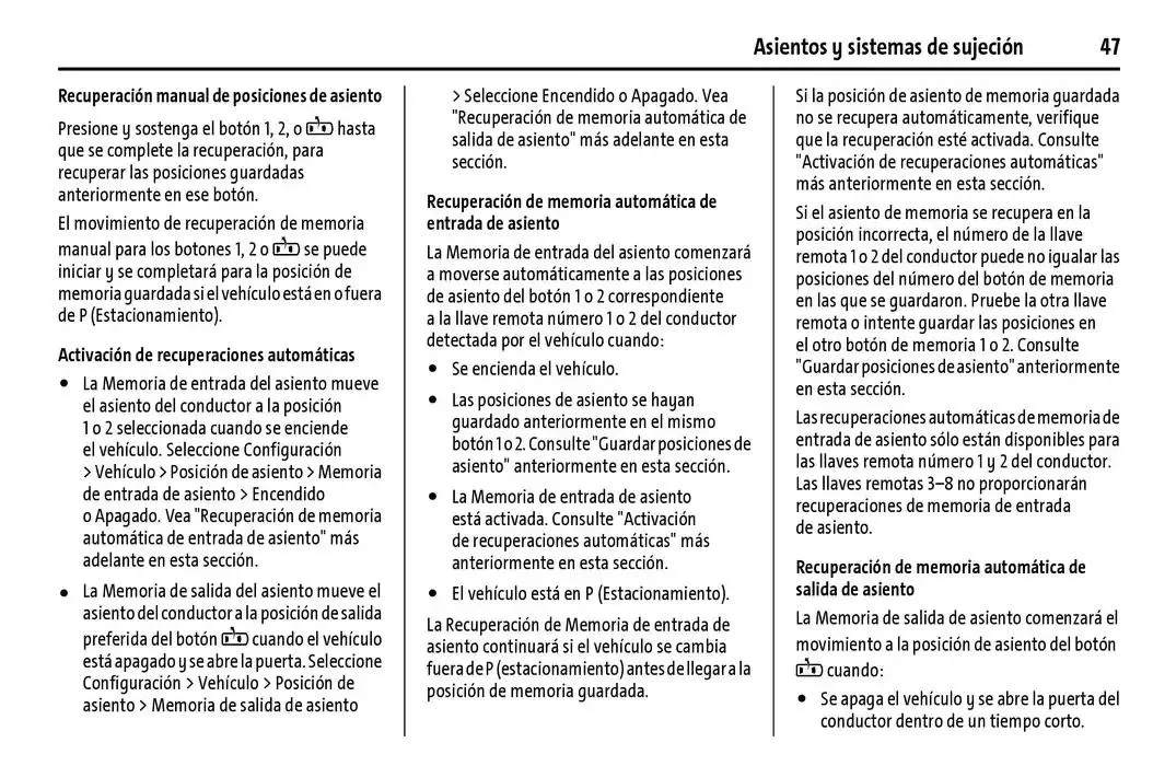 Catálogo de Chevrolet Corvette Stingray Manual del propietario 22 de enero al 31 de diciembre 2025 - Pagina 48