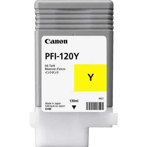 Cartucho para plotter Canon PFI-120 amarillo 130ml