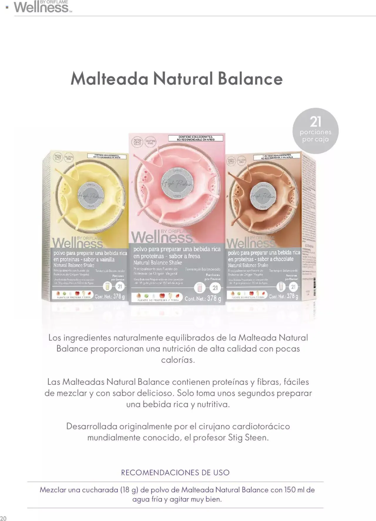 Catálogo de Oriflame - Guía de Producto Wellness 10 de noviembre al 31 de diciembre 2024 - Pagina 20