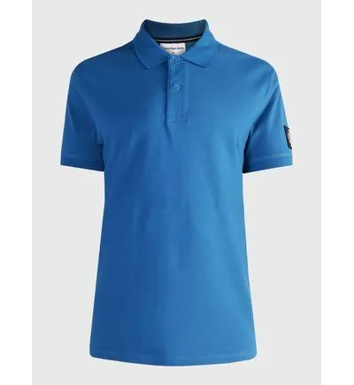 Polo Calvin Klein Logo Hombre Azul