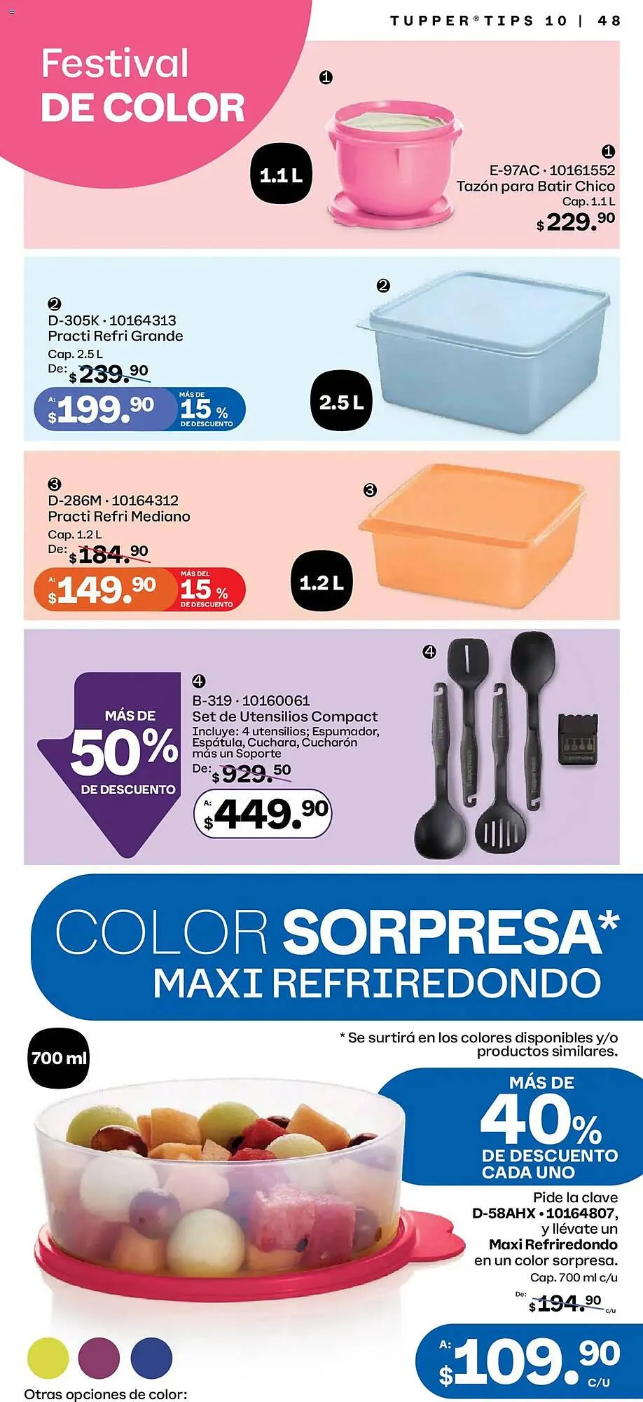 Catálogo de Catálogo Tupperware 8 de septiembre al 6 de octubre 2025 - Pagina 48