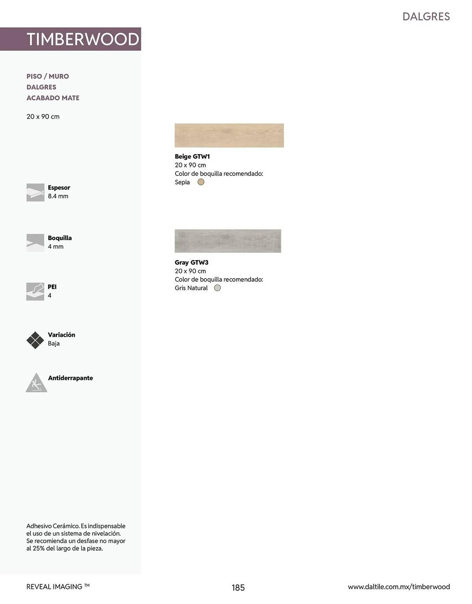 Catálogo de Catálogo Daltile 13 de enero al 31 de diciembre 2026 - Pagina 185