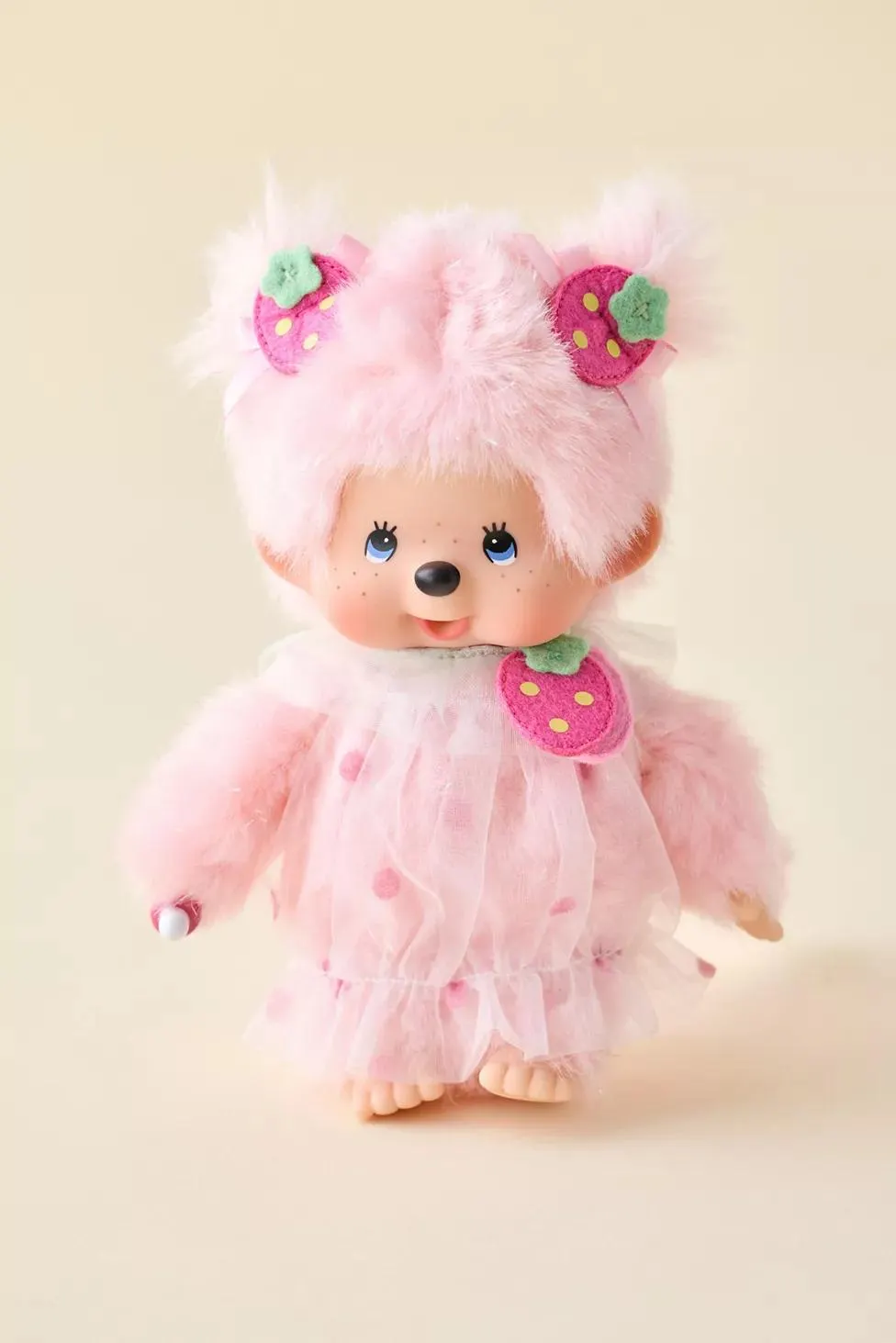 Monchhichi Strawberry Animal Costume Plushie