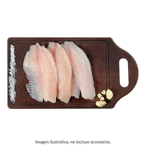 Filete de tilapia por kg peso aprox por charola 240 g