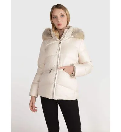 Chamarra Calvin Klein Mujer Beige