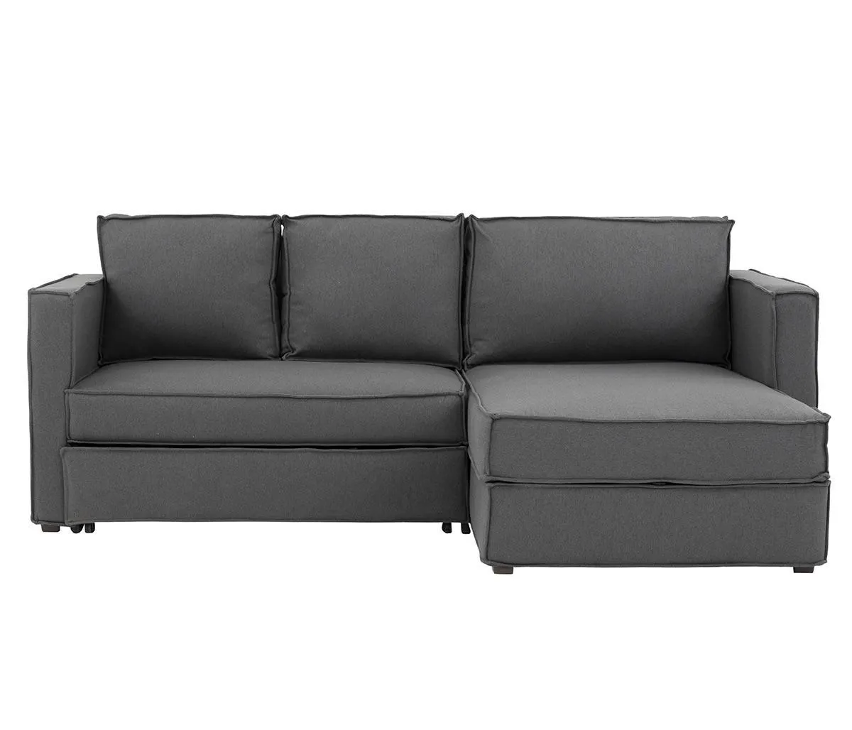 Sofá cama Yamanik derecho - Gris oxford