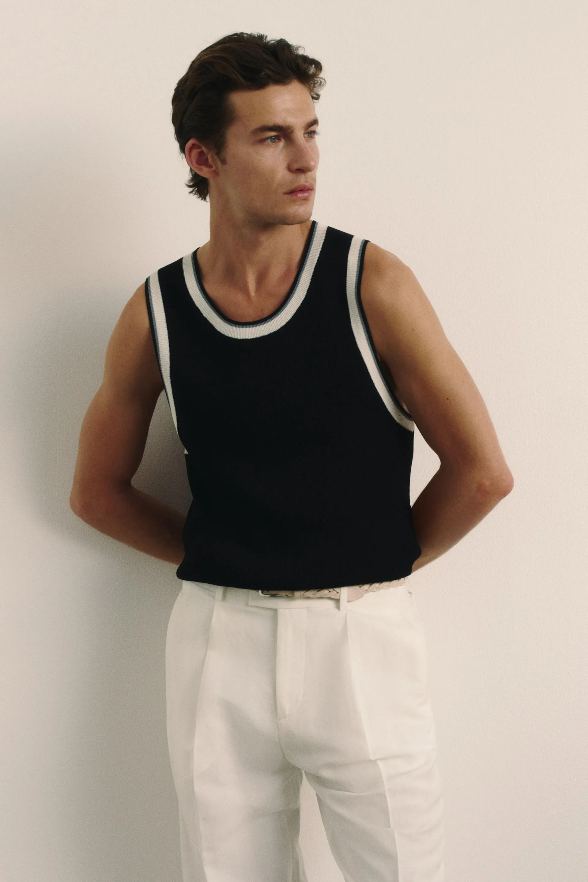 Slim Fit Ribbed vest top