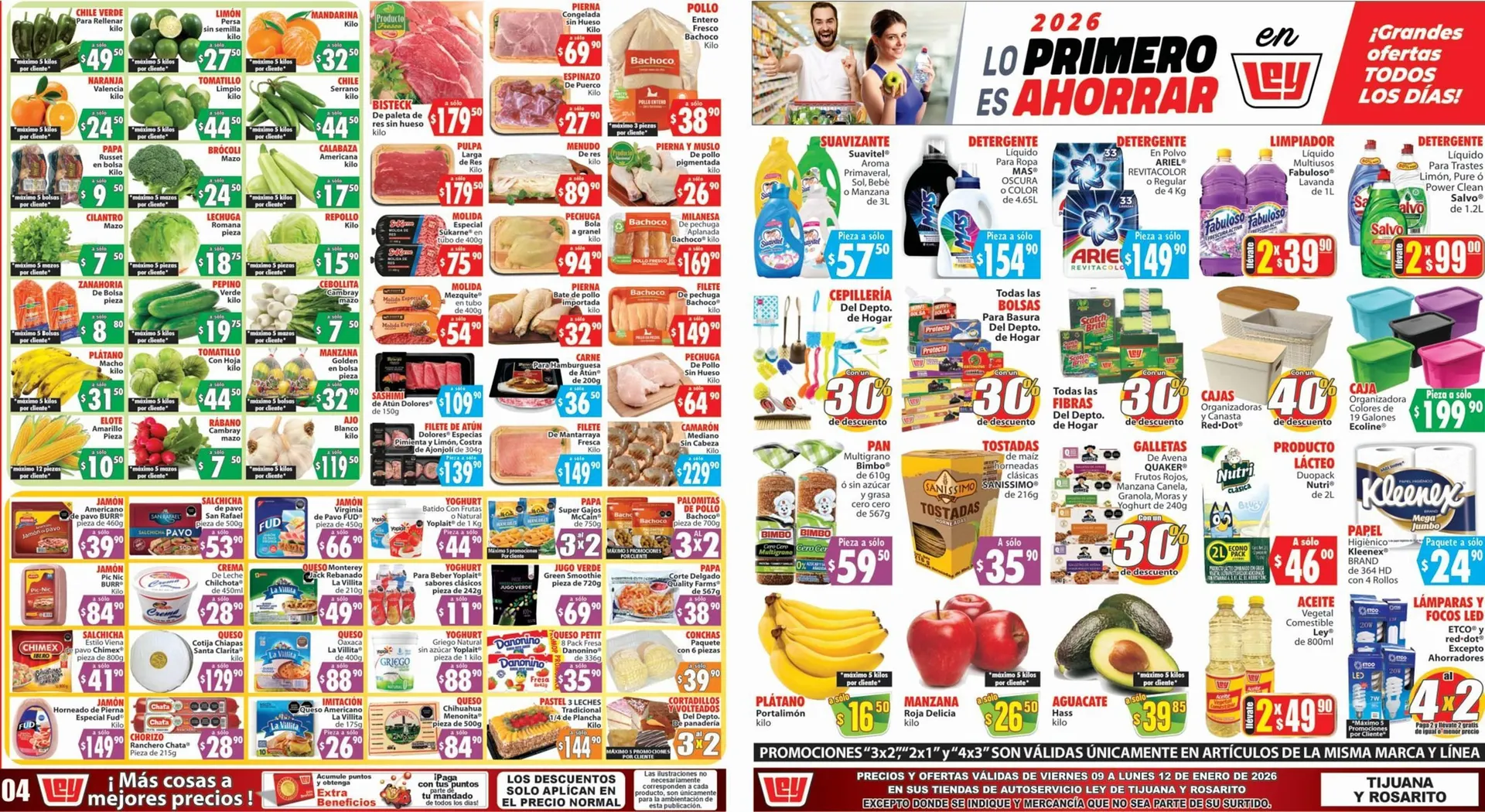 Catálogo de Folleto Casa Ley 9 de enero al 12 de enero 2026 - Pagina 1