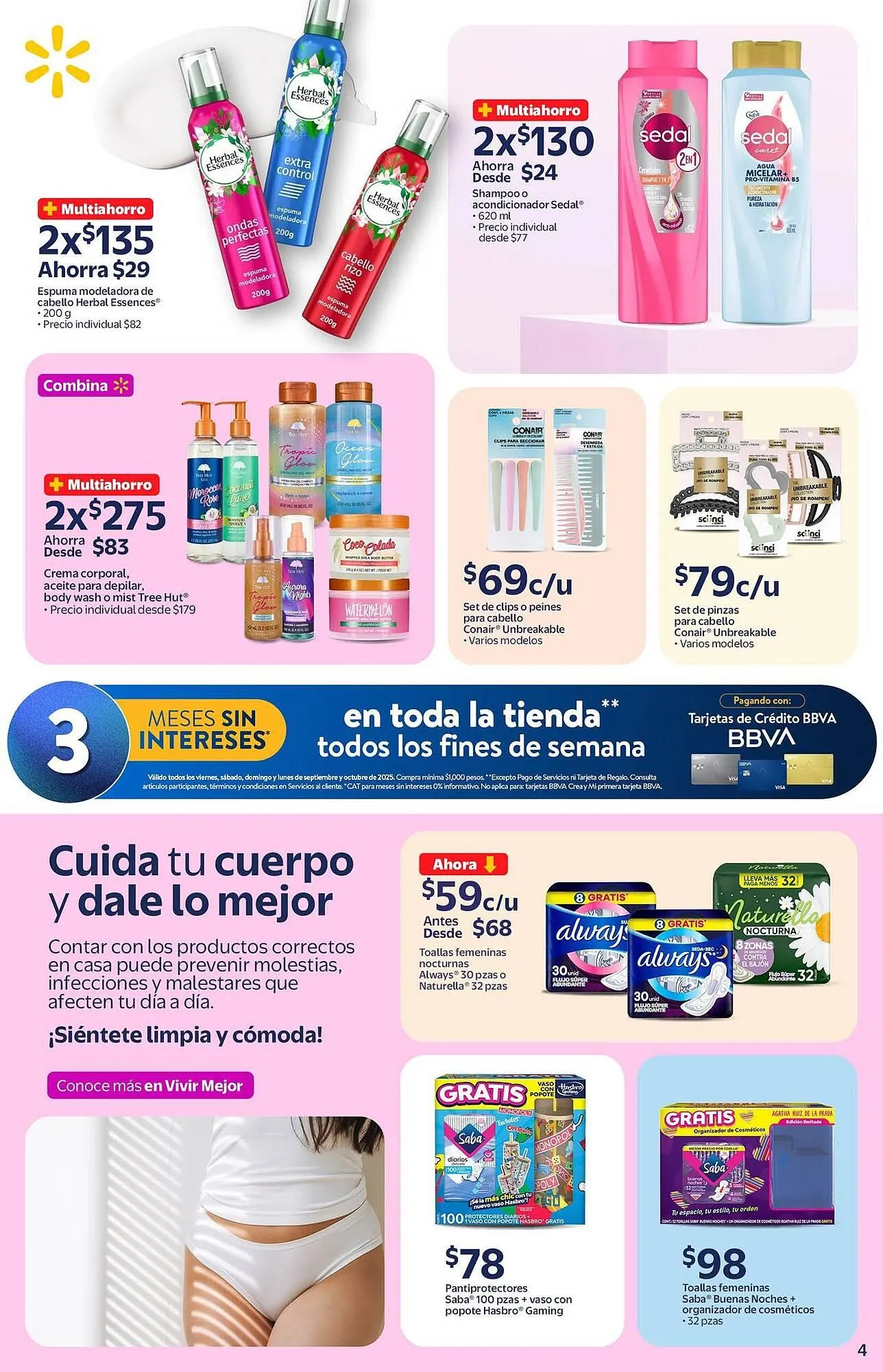 Catálogo de Folleto Walmart 19 de septiembre al 5 de noviembre 2025 - Pagina 4