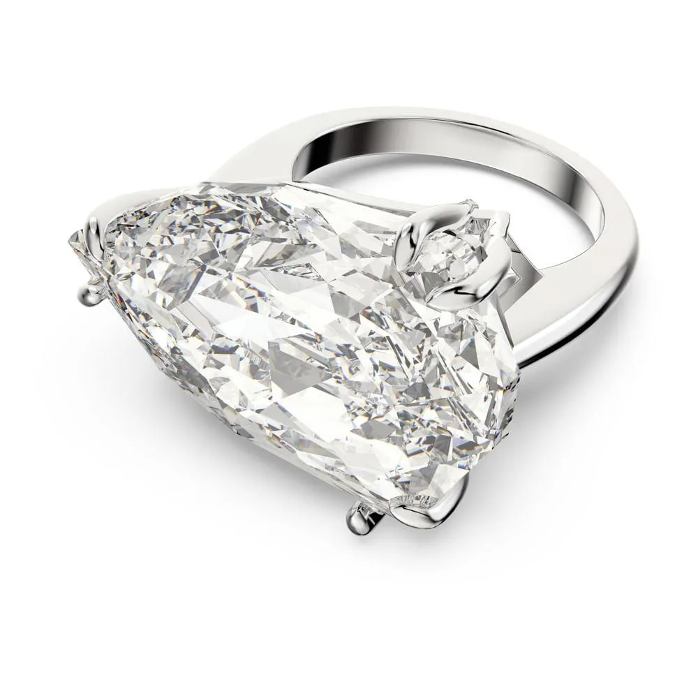 Anillo de cóctel Mesmera, Blanco, Baño de rodio