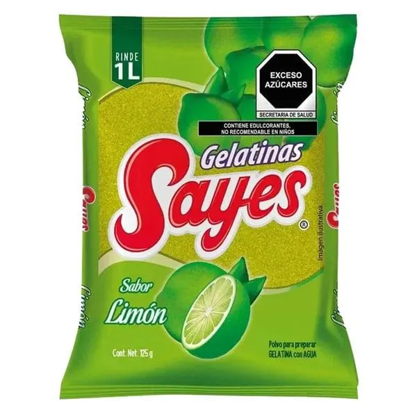 Gelatina en polvo agua Sayes limón 120 g