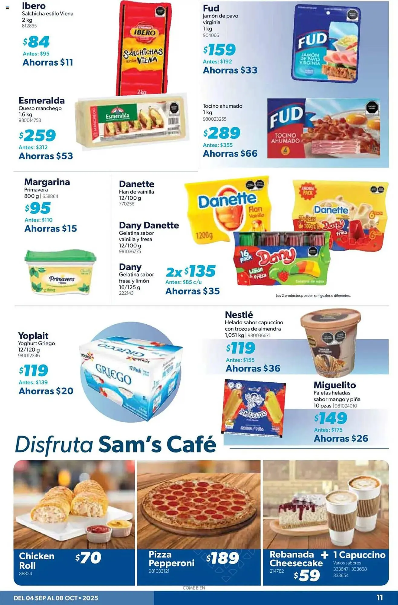 Catálogo de Catálogo Sam's Club 4 de septiembre al 8 de octubre 2025 - Pagina 11