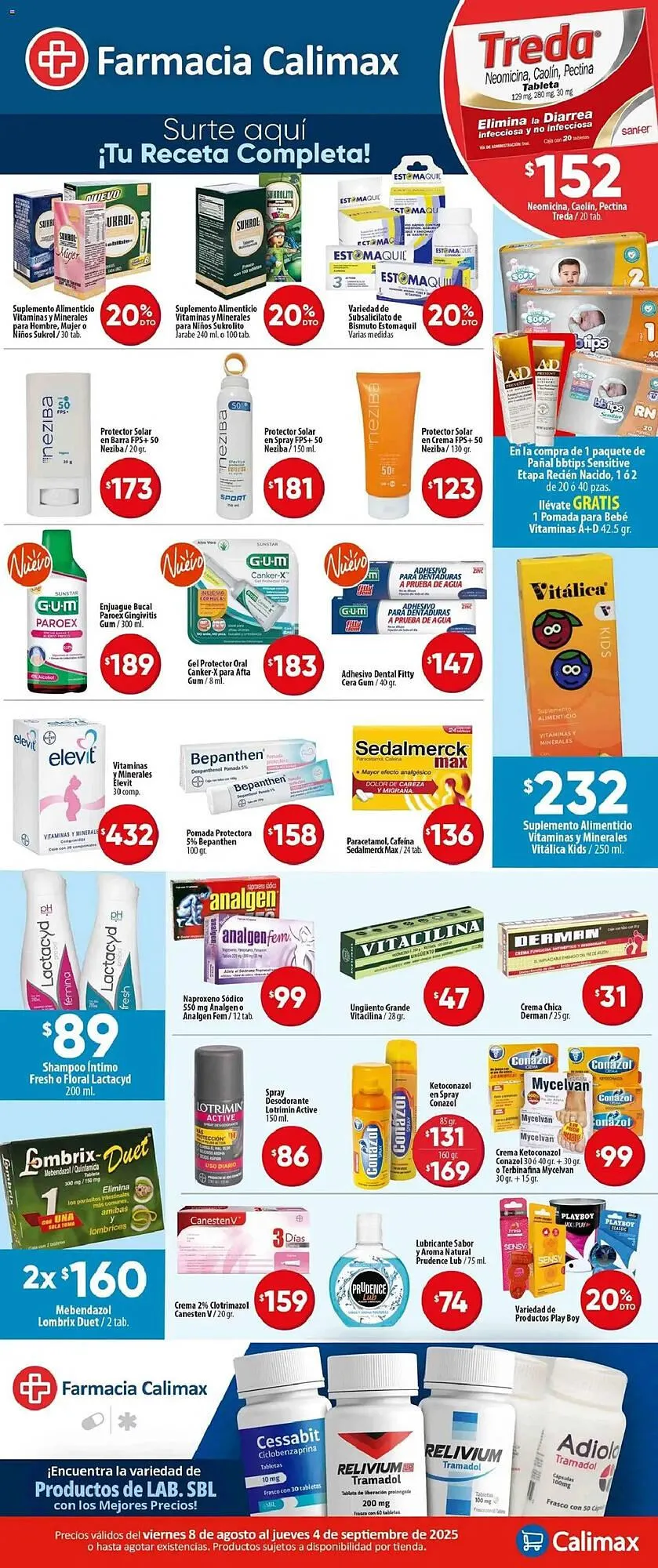 Catálogo de Catálogo Calimax 8 de agosto al 4 de septiembre 2025 - Pagina 1