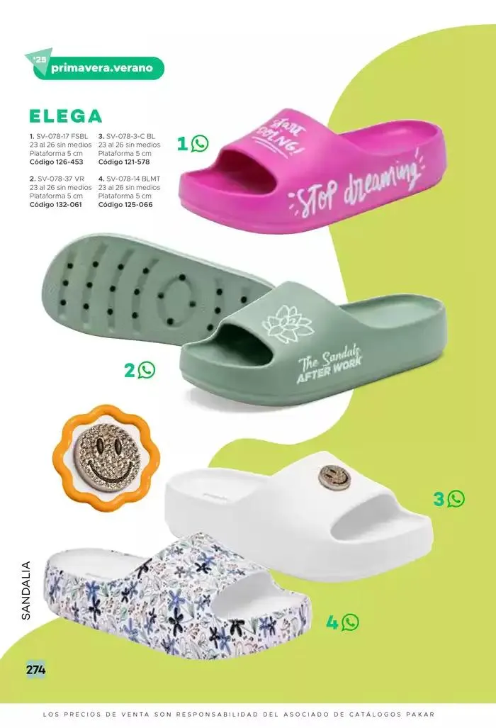 Catálogo de Pakar Sandalia 31 de enero al 31 de mayo 2025 - Pagina 274