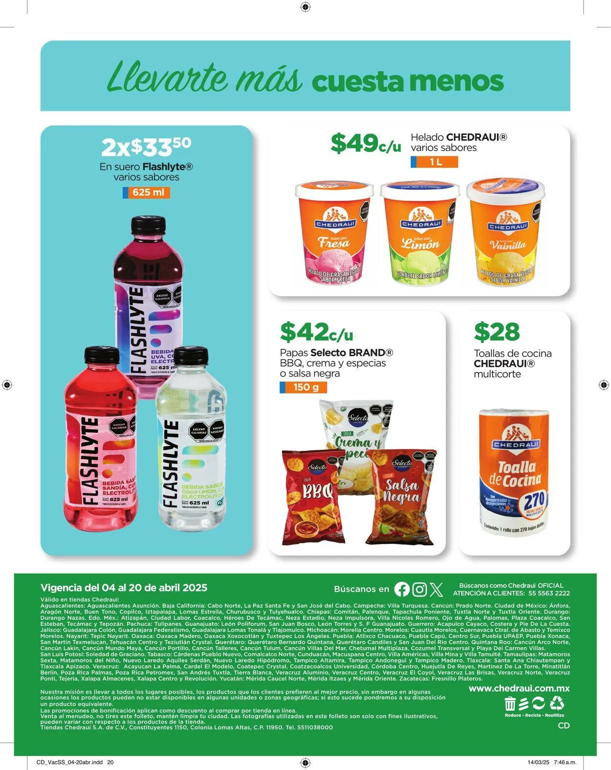 Catálogo de Chedraui Oferta actual 13 de agosto al 27 de agosto 2025 - Pagina 20