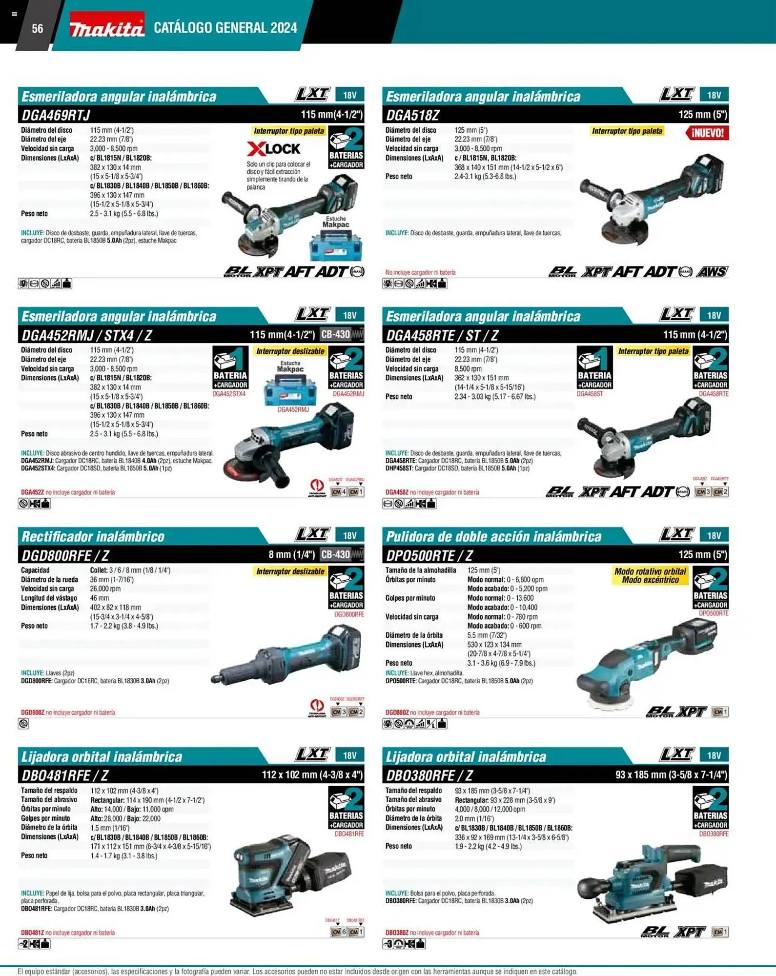 Catálogo de Catálogo Makita 4 de septiembre al 1 de julio 2026 - Pagina 56
