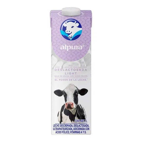 Leche Alpura deslactosada light 1 l