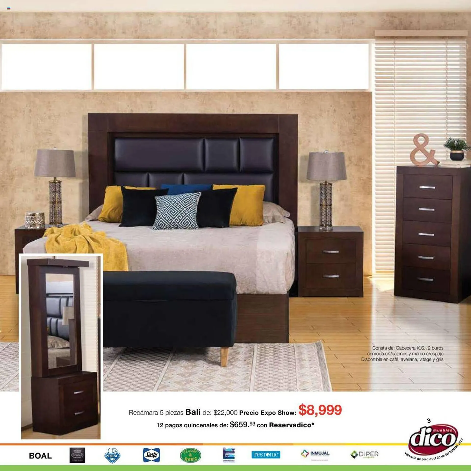 Catálogo de Catálogo Muebles Dico 7 de septiembre al 30 de septiembre 2023 - Pagina 3