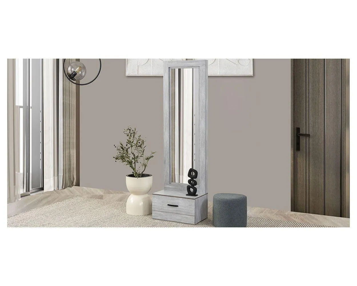 Espejo Vertical Jana Gris