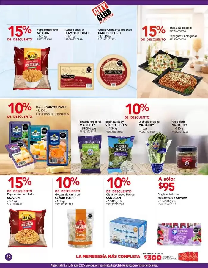 Catálogo de Folleto 1 de abril al 30 de abril 2025 - Pagina 32